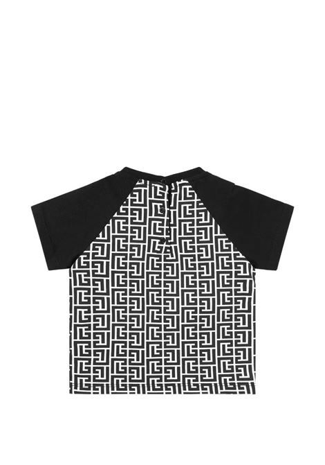 T-shirt con monogramma BALMAIN KIDS | BY8531 Z3686930NE
